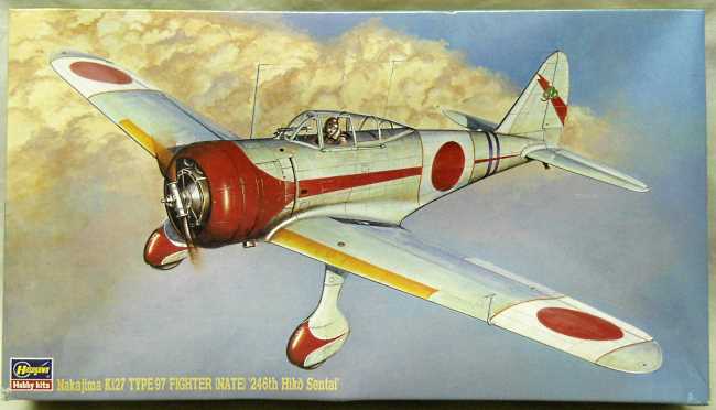 Hasegawa 1/48 Nakajima Ki-27 Type 97 Nate 246th Hiko Sentai, JT108 plastic model kit